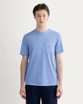 The Essential Organic Garment-Dyed Crew | Granada Sky Blue Garment Dye