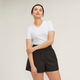 The Supima® Form Crew Neck Tee | White