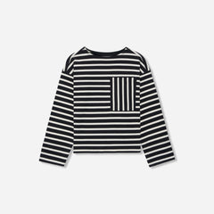 The Premium Weight Oversized Pocket Tee | Black / Canvas Tan