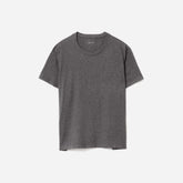 The Organic Cotton Box-Cut Pocket Tee | Charcoal | No Pocket