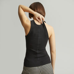 The Luxe Rib Tank | Black