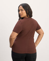 The Form Tee | Dark Mahogany