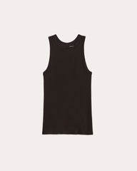 The Luxe Rib Racerback Tank | Black