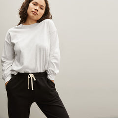 The Organic Cotton Long-Sleeve Tee | Heathered Grey