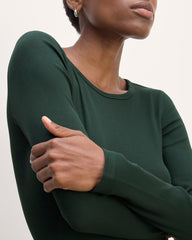 The Luxe Rib Long-Sleeve Crew | Scarab