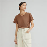 The Relaxed Hemp Tee | Carob Brown