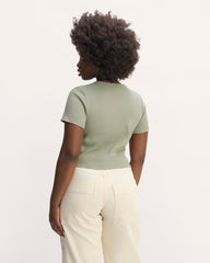 The '90s Rib Tee | Sage Green