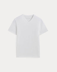 The Essential Organic V-Neck Tee | White