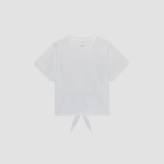 The Organic Cotton Tie Back Tee | White