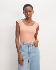 The Supima® Form Cap-Sleeve Tee | Blush Pink