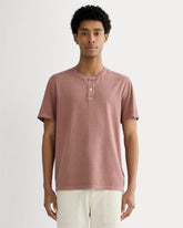 The Essential Organic Garment-Dyed Henley | Brown Garment Dye