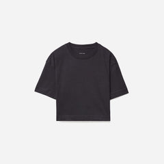 The Organic Cotton Cropped Tee | Black