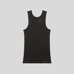 The Luxe Rib Tank | Black