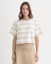 The Premium Weight Cropped Tee | Peyote / Bone