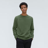 The Premium-Weight Long-Sleeve Crew | Uniform | Forest Green