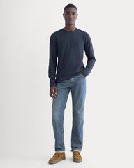 The Essential Organic Long-Sleeve Tee | Deep Navy