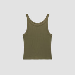 The Supima® Micro-Rib Cropped Tank | Kalamata