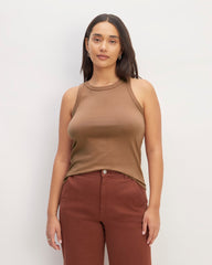 The Tank in Essential Cotton | Carob Brown