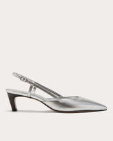 The Studio Slingback Heel | Silver