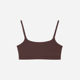 The Invisible Square-Neck Bralette | Dark Tan