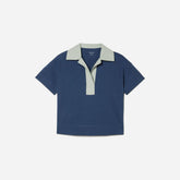 The Retro Jersey Polo | Atlantic / Smoke