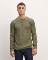 The Waffle Long-Sleeve Henley | Kalamata