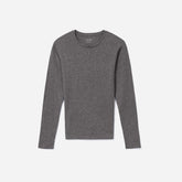The Organic Cotton Long-Sleeve Crew | Charcoal