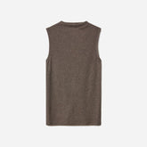The Pima Micro-Rib Funnel-Neck Tank | Heathered Fatigue