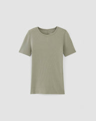 The Luxe Rib Crew | Sage Green