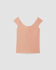 The Supima® Form Cap-Sleeve Tee | Blush Pink