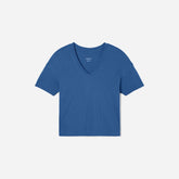 The Organic Cotton Slouchy V-Neck | Deep Blue