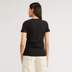 The Organic Cotton V-Neck | Black