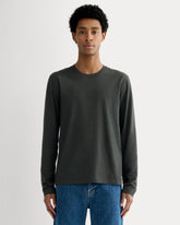 The Essential Organic Long-Sleeve Tee | Washed Black