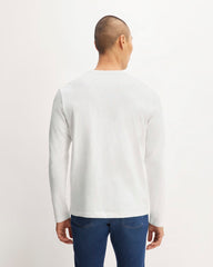 The Slub Long-Sleeve Henley | White