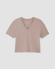 The Organic Cotton Slouchy V-Neck | Burnt Sugar