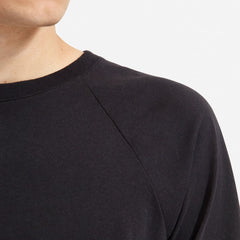 The Premium-Weight Long-Sleeve Crew | Uniform | Black