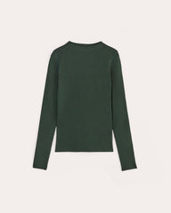 The Luxe Rib Funnel-Neck Tee | Scarab