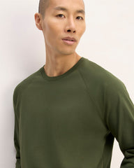 The Premium-Weight Long-Sleeve Crew | Uniform | Deep Moss Green