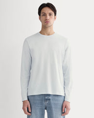 The Essential Organic Long-Sleeve Tee | Air Blue
