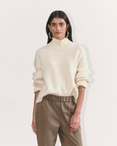 The Cloud Oversized Turtleneck | Bone