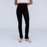 The Way-High® Skinny Split Hem Jean | Black