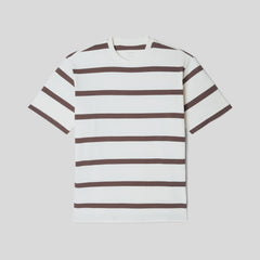 The Premium-Weight Relaxed Crew | Uniform | Chocolate Brown / Canvas Tan