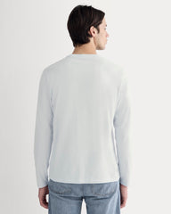 The Essential Organic Long-Sleeve Tee | Air Blue