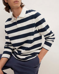 The Premium-Weight Rugby Shirt | Navy / Bone