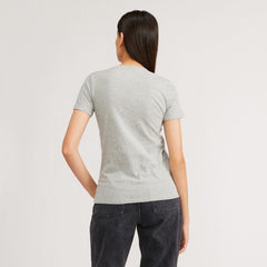 The Organic Cotton V-Neck | Heathered Grey