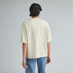 The Premium Weight Relaxed Tee | Heathered Cashew