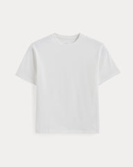 The Premium-Weight Relaxed Crew | Uniform | White