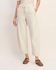 The Summer Barrel Jean | Ecru