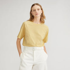 The Organic Cotton Raglan Tee | Pale Yellow