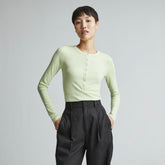 The Luxe Rib Henley | Seafoam Green